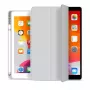 eSTUFF SEATTLE puzdro na pero pre iPad 9.7 2018/2017 – sivá PU koža