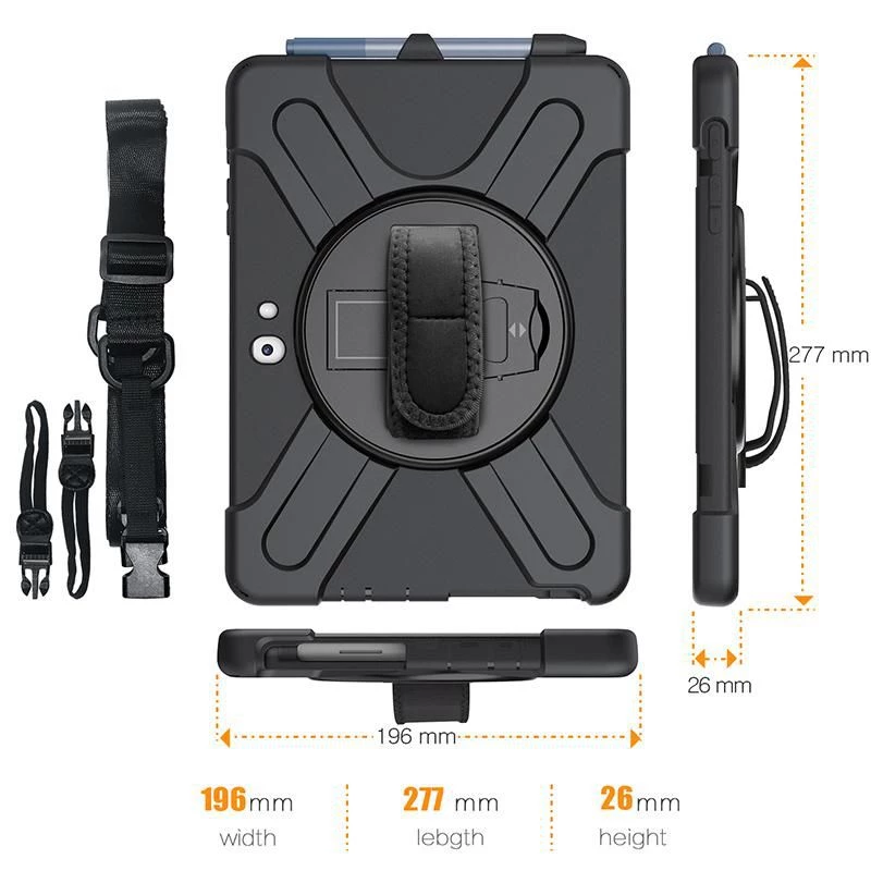 Puzdro eSTUFF AUSTIN Defender Case pre Microsoft Surface Go 3/Go 2/Go čierne