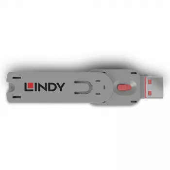 Kľúč na blokovanie portov Lindy USB Type-A Portblocker kľúč ružový