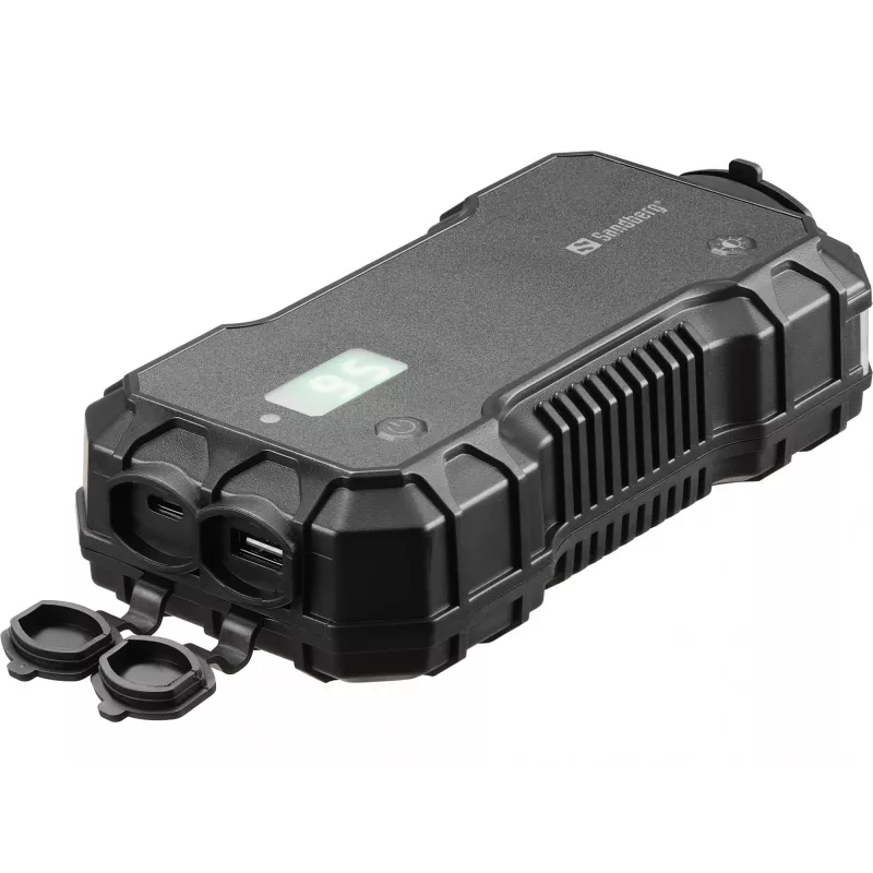 Autonabíjačka powerbanka Sandberg 10000 mAh USB Type-A Type-C čierna