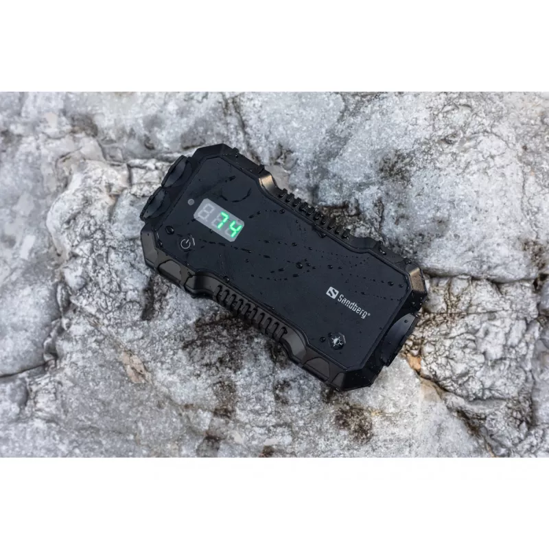 Autonabíjačka powerbanka Sandberg 10000 mAh USB Type-A Type-C čierna