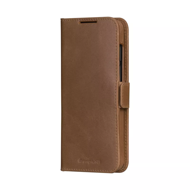 dbramante1928 Lynge LMSSGTDT6469 puzdro s vyklápacím krytom pre Samsung Galaxy S25, zrnitá koža, svetlohnedé