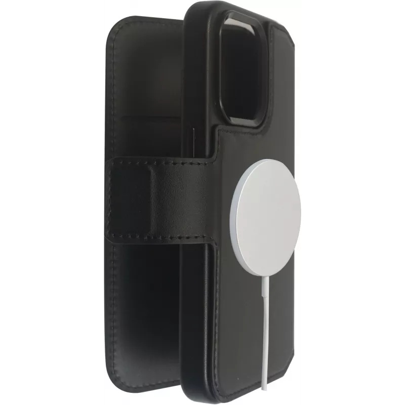 eSTUFF INFINITE MILAN ES67160101 puzdro typu peňaženka pre iPhone 16 Plus, čierne