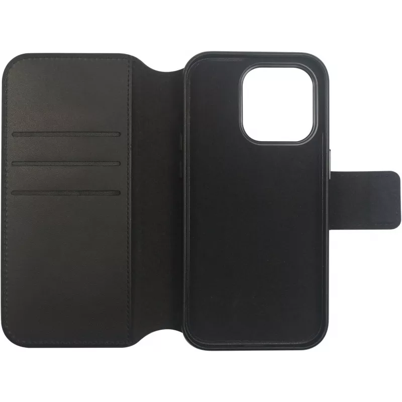 eSTUFF INFINITE MILAN ES67160104 puzdro typu peňaženka pre iPhone 16 Pro, čierne