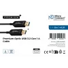 Microconnect USB3.0AA15BOP USB kábel USB 3.2 Gen 1 (3.1 Gen 1) 15 m USB A čierny