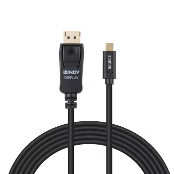 Lindy 3m USB Type-C na DisplayPort 4K60 adaptérový kábel s HDR