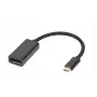 Microconnect MC-USBC-DPF1.2 video kábel adaptér DisplayPort USB Type-C čierny