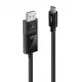 Lindy 3 m USB Type-C na DP 8K60 adaptérový kábel, 3 m, USB Type-C, DisplayPort, samec, samec, rovný