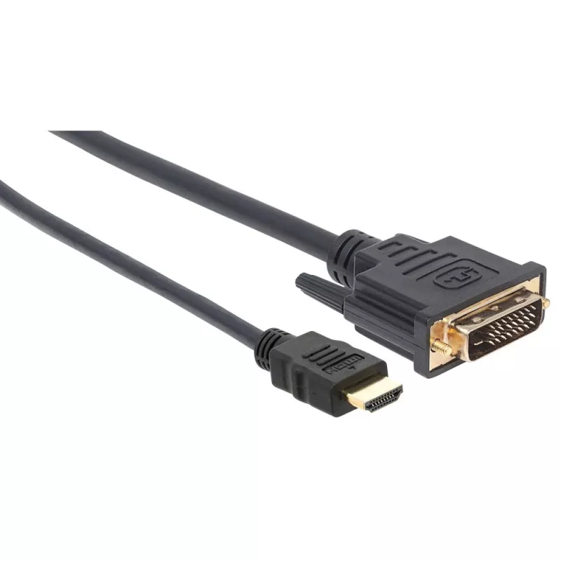 Techly video kábel HDMI na DVI-D M/M 1,8 m ICOC HDMI-D-018