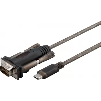 Microconnect USB3.1CRS232 sériový kábel čierny 1 m USB C DB9