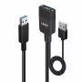 Lindy 35 m hybridný USB 3.2 Gen 2 Type-A kábel čierna ABS