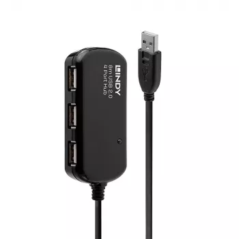 Lindy 8 m USB 2.0 Active Extension Pro rozbočovač