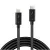 Lindy 0,5 m Thunderbolt 3 kábel, pasívny, 0,5 m, USB-C, USB-C, USB 3.2 Gen 1 (3.1 Gen 1), samec/samec, čierny