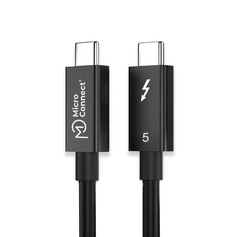 MicroConnect MC-TB5CC05 Premium kábel Thunderbolt 5, 0,5 m, 80 Gbps, 240 W, 16K 60 Hz
