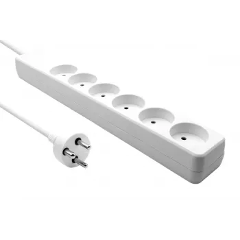 Microconnect MC-GRU0605DKW predlžovací kábel 5 m 6 AC zásuviek interiér biely