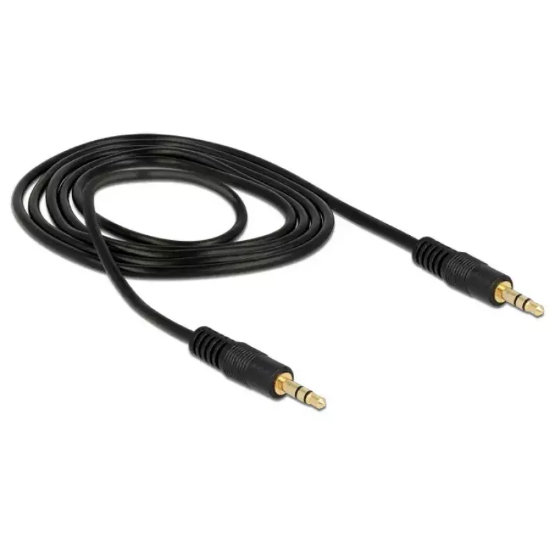DeLOCK Audiokábel 1 m 3,5 mm konektor samec/konektor samec