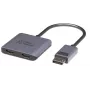 DisplayPort na 2x HDMI adaptér MicroConnect MC-DP-2XHDMI, dual HDMI konektor samica, podpora 4K