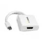 StarTech.com MDP2HDW adaptér z Mini DisplayPort na HDMI, pasívny, 1920x1200, prenos zvuku, kompatibilný s Thunderbolt, 17 cm, biely