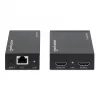 Manhattan HDMI 1080p cez Ethernet extender kit, až do 50 m s jedným Cat6 káblom, Tx- & Rx-moduly, podpora IR, trojročná záruka
