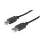 USB-A na USB-B kábel Manhattan 333368 1,8 m konektor samec na konektor samec čierny