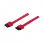 Manhattan SATA dátový kábel, 7-pin, 50 cm, konektor samec na konektor samec, 6 Gbps, červený, doživotná záruka