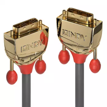 Lindy 20 m DVI-D Single Link kábel, Gold Line