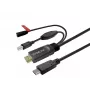USB kábel Vivolink PROUSBCHDMIUSBB7.5-CHARGE 7,5 m na nabíjanie a prenos dát