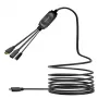 VivoLink PROUSBCHDMIUSB3-5 USB-C hub kábel s USB 3.0 a funkciou nabíjania, čierny