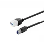 USB 3.0 A konektor samica na USB 3.0 A konektor samica spojka, VivoLink PROKEYUSB3AFBM3W, biela