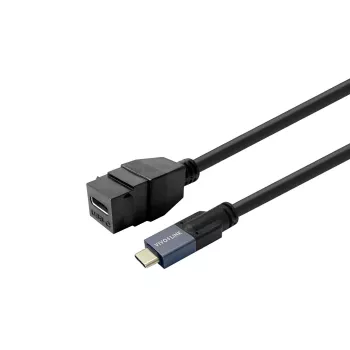 USB-C konektor samica adaptérový kábel VivoLink PROKEYUSBCFM0.5B — VivoLink USB-C konektor samica inline, 0,5 m