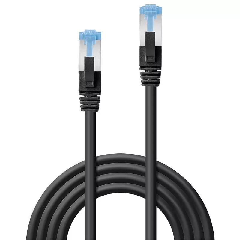 Lindy 47419 sieťový kábel čierny 15 m Cat6a S/FTP (S-STP)