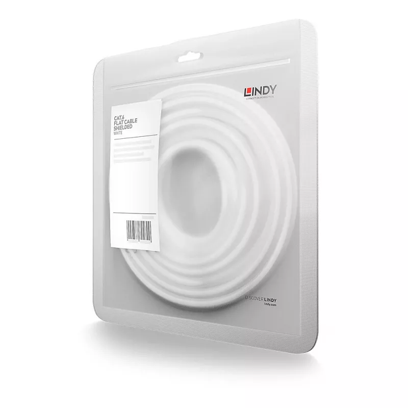 Sieťový kábel Lindy RJ45 Cat.6 U/FTP 2m RJ-45 Cat6 biely