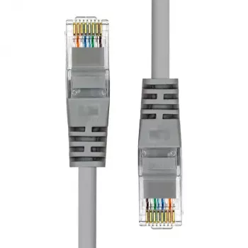 Sieťový kábel ProXtend CAT5e U/UTP CCA PVC sivý 7m RJ-45 konektor samec/konektor samec