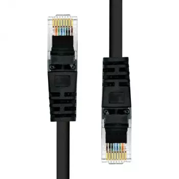 Sieťový kábel ProXtend CAT5e U/UTP CCA PVC čierny 0,25 m