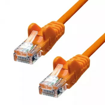 Sieťový kábel ProXtend CAT5e U/UTP CCA PVC oranžový 0,2 m