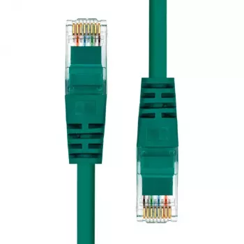 Sieťový kábel ProXtend CAT5e U/UTP CCA PVC zelený 15M RJ-45 konektor samec/konektor samec