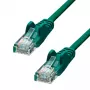 Sieťový kábel ProXtend CAT5e U/UTP CCA PVC zelený 0,25 m
