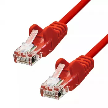 Sieťový kábel ProXtend CAT5e U/UTP CCA PVC červený 0,5 m