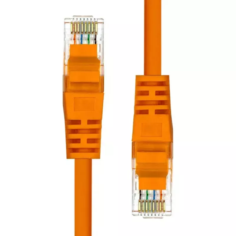 Sieťový kábel ProXtend CAT5e U/UTP CCA PVC oranžový 3M RJ-45 konektor samec/konektor samec