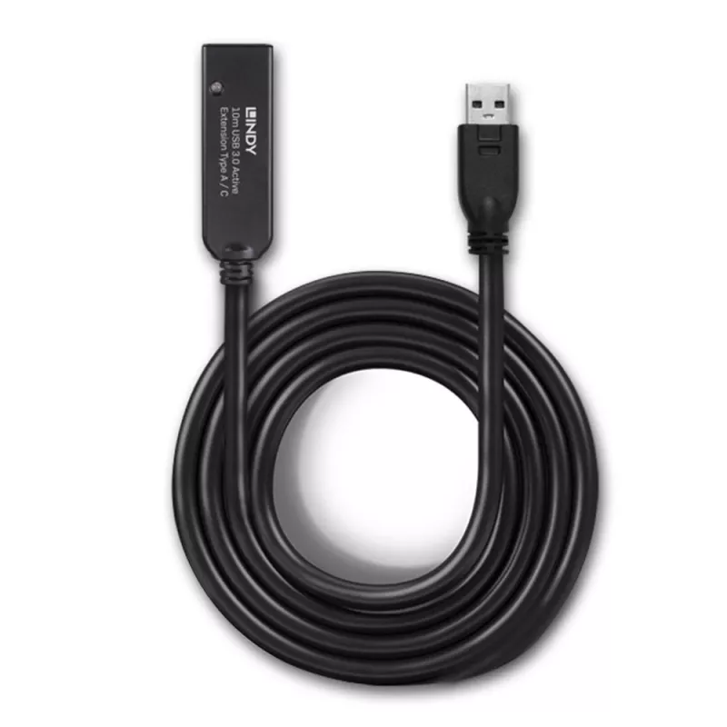 Lindy 10m USB 3.0 aktívny predlžovací kábel Type-A na Type-C