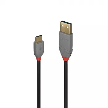 Lindy 0,5 m USB 2.0 Type-A na C kábel, Anthra Line