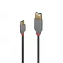 Lindy 0,5 m USB 2.0 Type-A na C kábel, Anthra Line