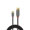 Lindy 0,5 m USB 2.0 Type-A na C kábel, Anthra Line