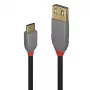Lindy 36897 adaptérový kábel USB 2.0, USB-C samec na USB-A samica, Anthra Line, 0,15 m
