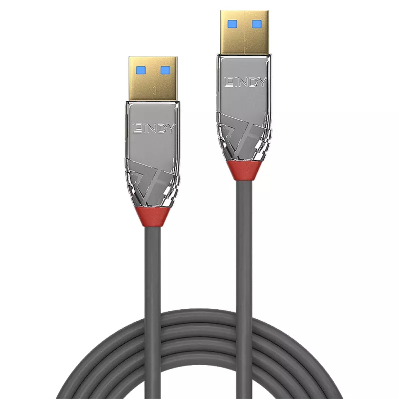 Lindy 36625 USB kábel USB 3.2 Gen 1 (3.1 Gen 1) 0,5 m USB A sivý