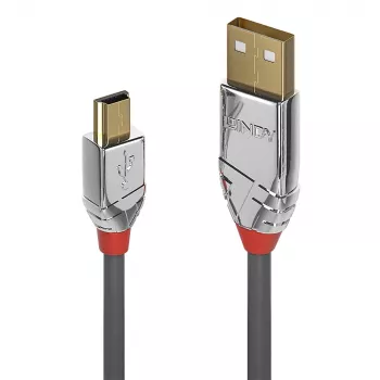 Lindy 0,5 m USB 2.0 Type A na Mini-B kábel, Cromo Line