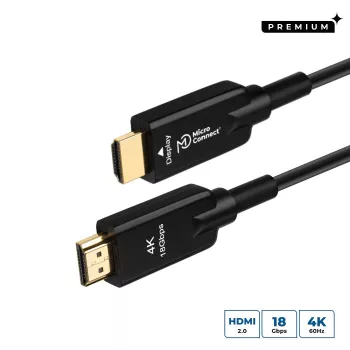 Microconnect HDM191950V2.0AOP HDMI kábel 50 m HDMI Type-A (štandard) čierny