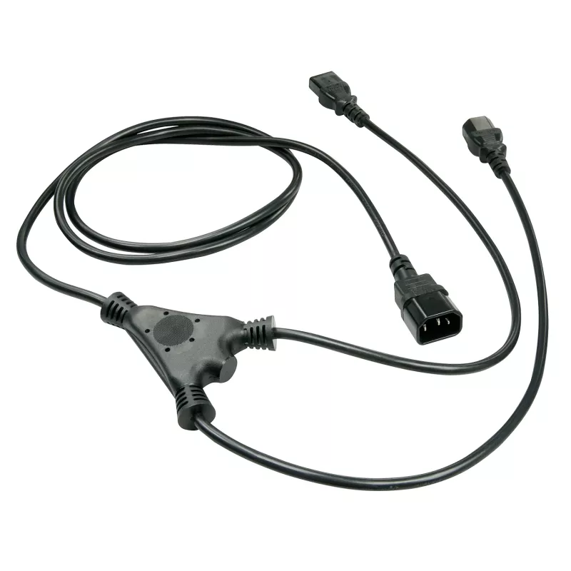 Lindy 2 m IEC rozbočovací kábel IEC C14 na 2 x IEC C13