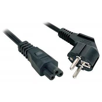 Lindy 5 m, CEE 7/7 - IEC 320 C5 čierna CEE7/7 C5 konektor samica