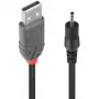 Lindy 1,5 m USB na 0,7 mm vnútorný / 2,5 mm vonkajší DC kábel